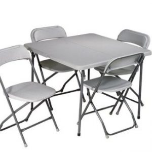 3ft x3ft Square Table and 4 Chairs